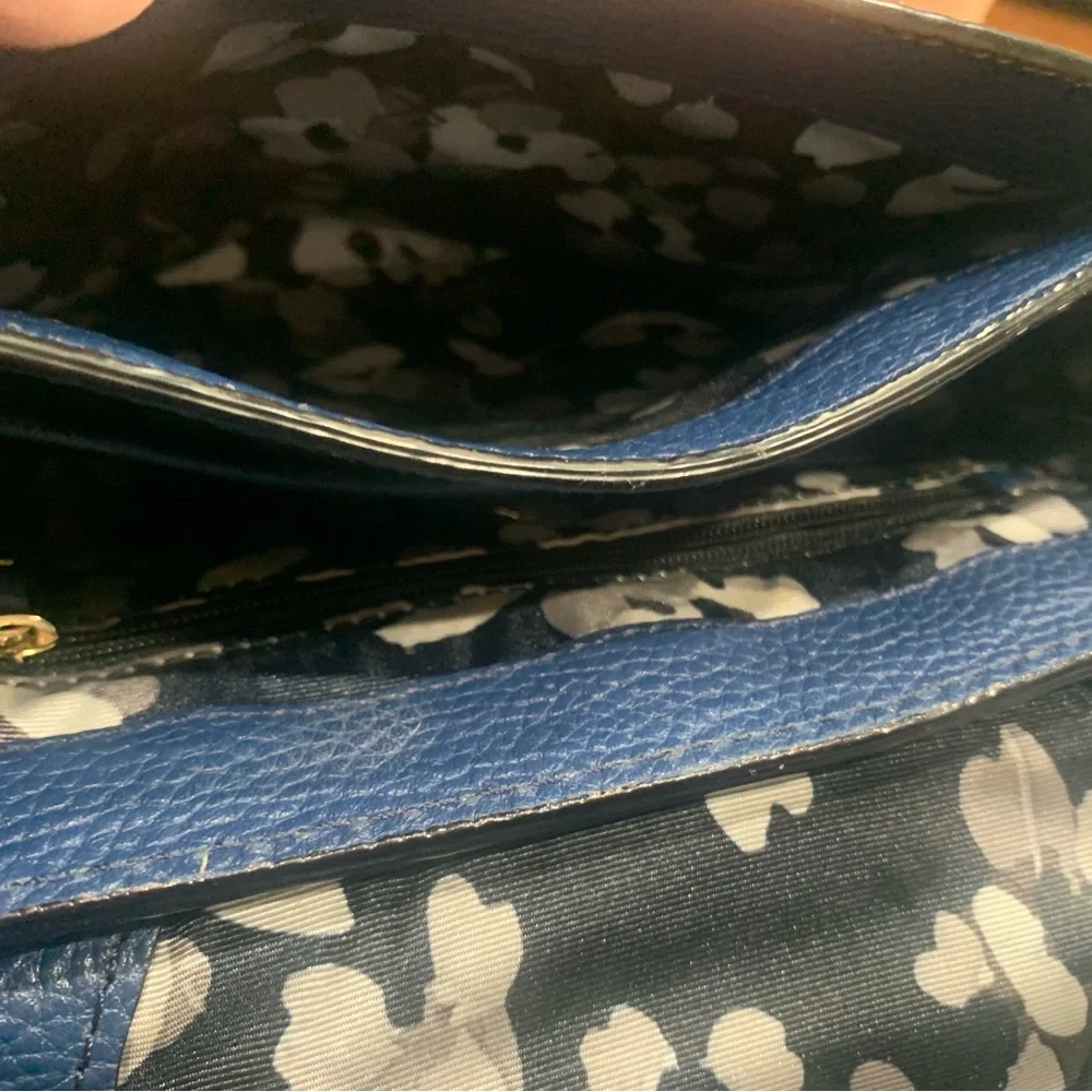 Kate Spade Blue Leather Crossbody Bag - Picture 8 of 14